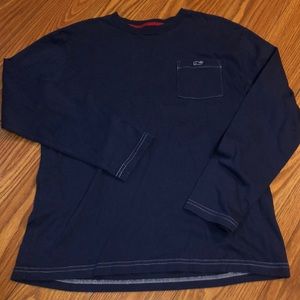Boys L Vineyard Vines navy long sleeve tee